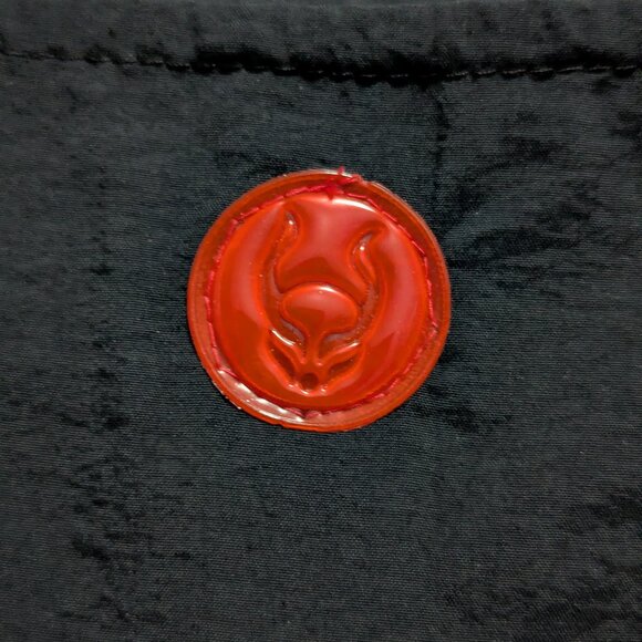 Vintage Cyberdog Loin Cloth Panel Skirt Red Circuitry Black Medium - Picture 6 of 8